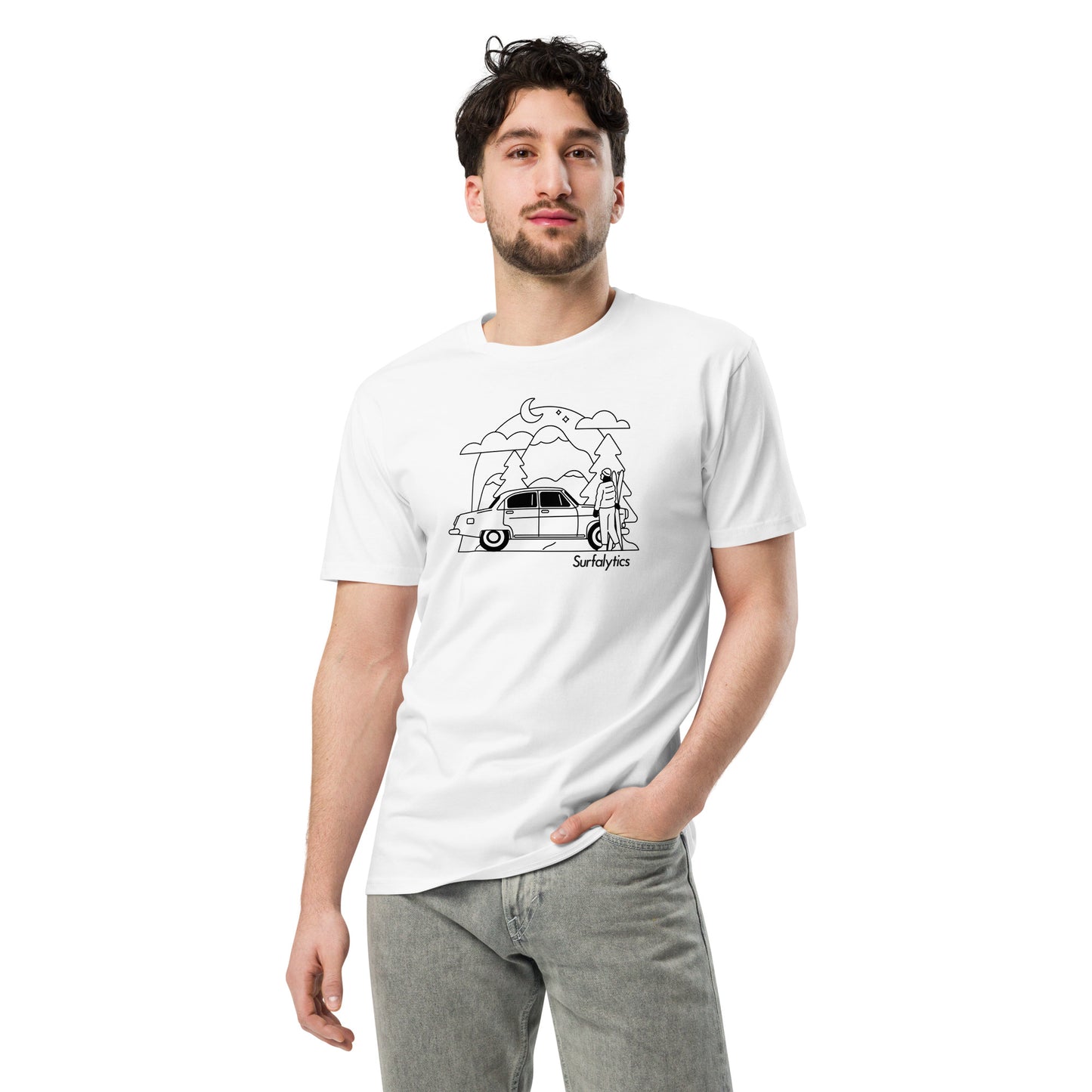 Volga_Gaz_21_B&W - Premium t-shirt