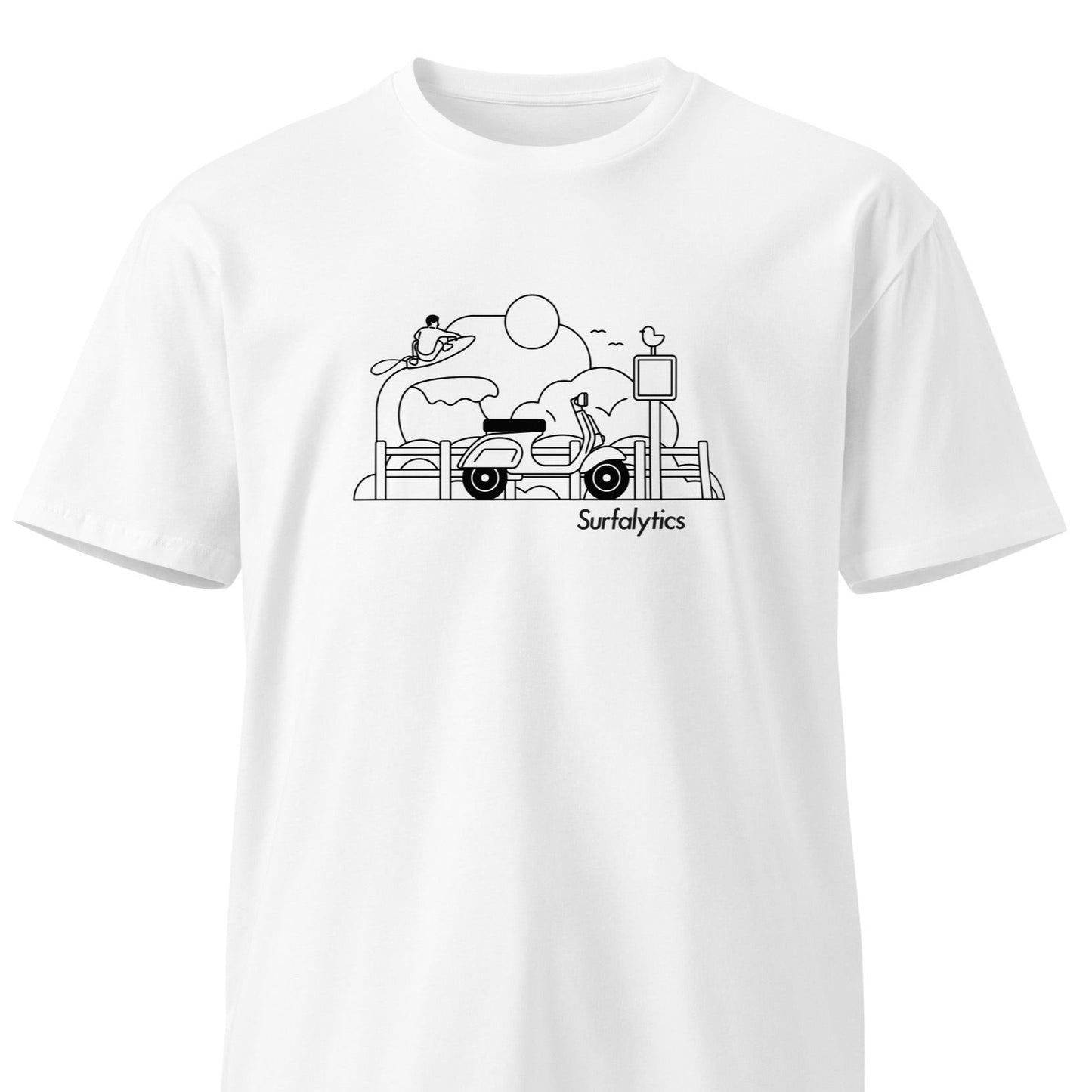 Vespa_B&W - Premium t-shirt