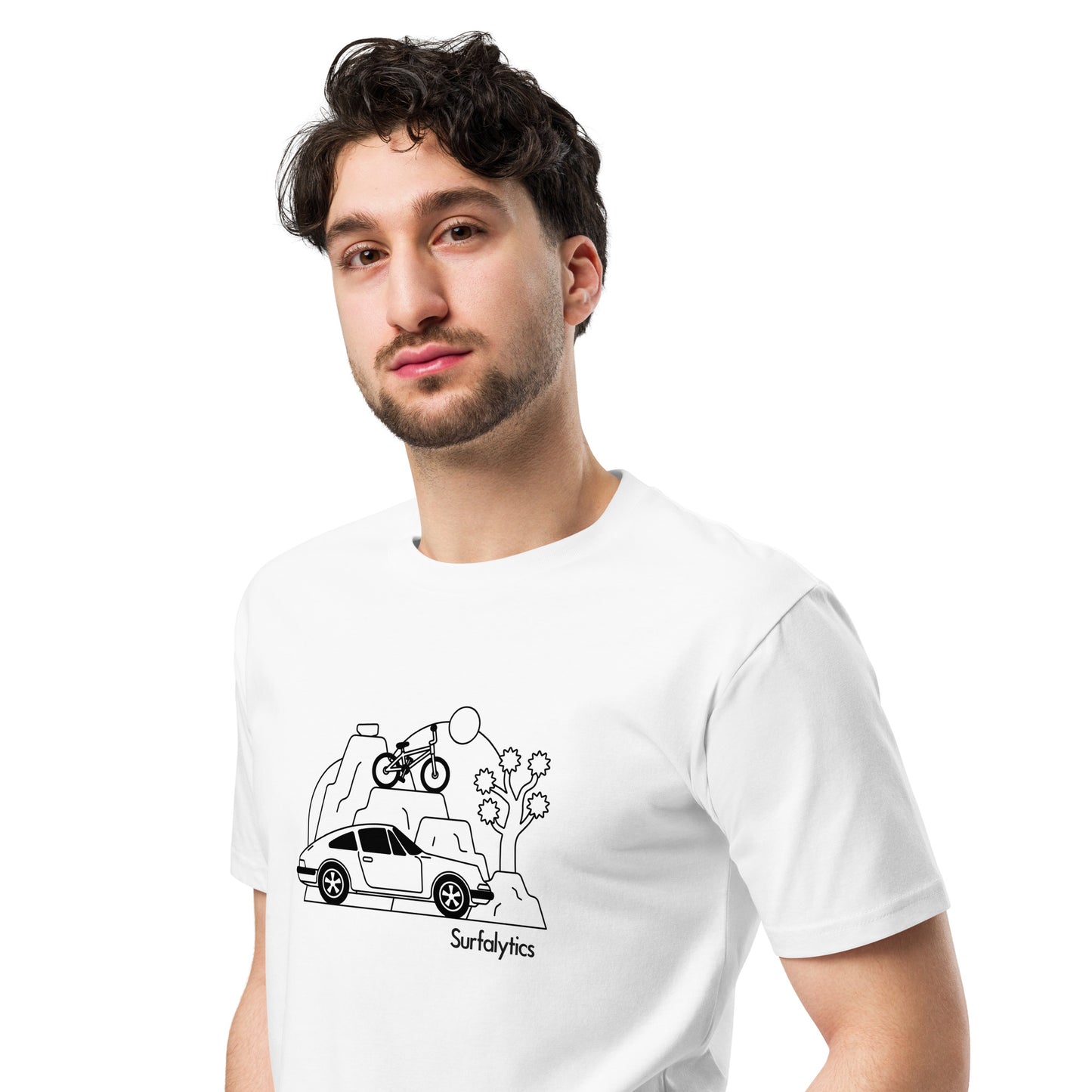 Porsche911_B&W - Premium t-shirt